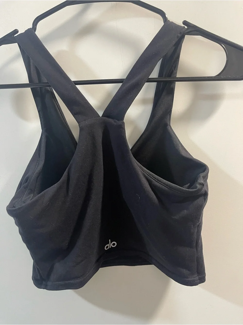 ALO Yoga Black Crossback Sports Bra